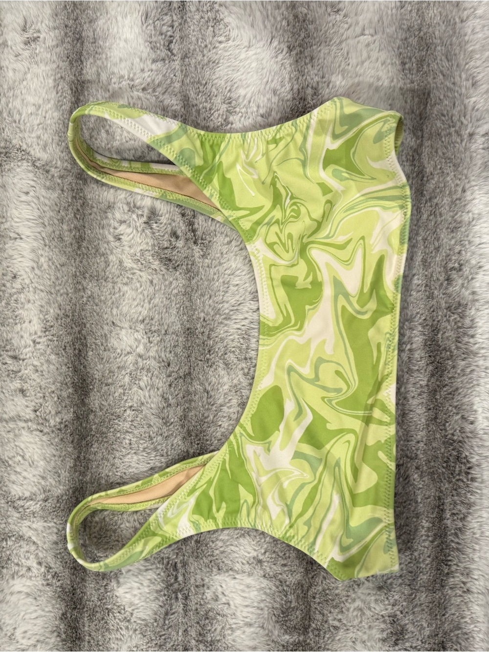 Lime Swirl Bikini Top